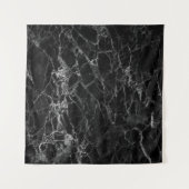 Zwarte textuurachtergrondsteen wandkleed (Voorkant (horizontaal))