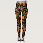zwarte Thanksgiving turkije Leggings (Voorkant)