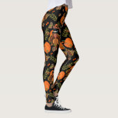 zwarte Thanksgiving turkije Leggings (Rechts)