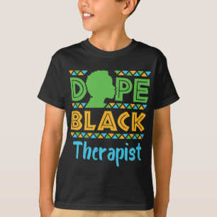 Zwarte therapeutische geestelijke gezondheidszorg t-shirt