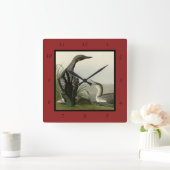 Zwarte-Throated Diver Loon Audubon Birds of Americ Vierkante Klok (Huis)