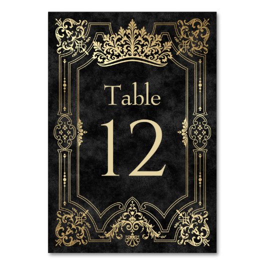 Zwarte Tiara kroon Elegante Quinceanera Kaart (Achterkant)