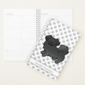 Zwarte Tibetaanse Spaniel Mopshond & Tekst Planner (Display)