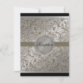 Zwarte-Tie Elegantie, Ontvangst Uitnodigingen (Achterkant)