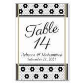 Zwarte Tie Franse Bistro Kaart (Voorkant)