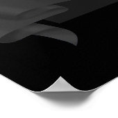 Zwarte Tie Poster Carla (Hoek)