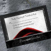 Zwarte Tiediamant RSVP Kaartje