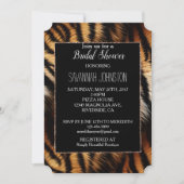 Zwarte Tijger Dierenprint Kaart (Voorkant)