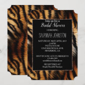 Zwarte Tijger Dierenprint Kaart (Voorkant / Achterkant)