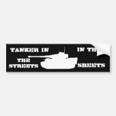 zwarte tijger in de vellen bumpersticker (Voorkant)