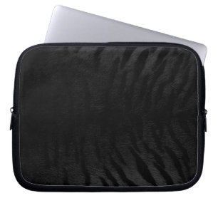 Zwarte Tijgerhuidprint Nieuw Laptop Sleeve