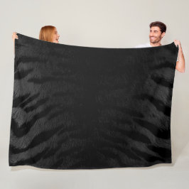 Zwarte Tijgerhuidprint Nieuwe Fleece Deken