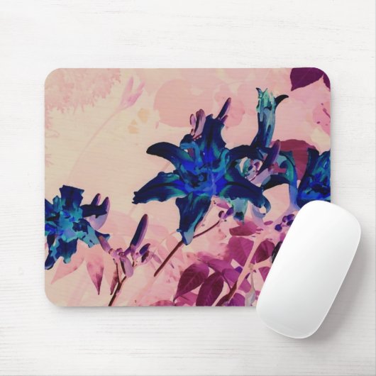 zwarte tijgerlib muismat (Met muis)