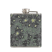 zwarte tinten tegen grijs heupfles (Achterkant)