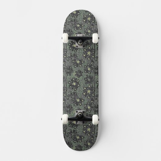 zwarte tinten tegen grijs skateboard (Voorkant)