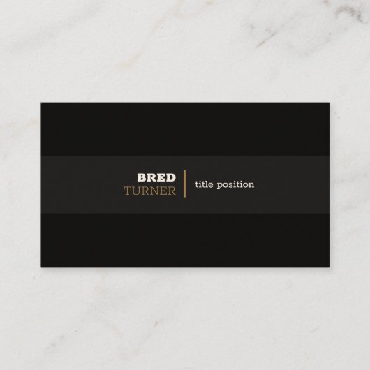 Zwarte tinten visitekaartje (Voorkant)