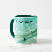 Zwarte Tip Ref Shark Moorea Coffee Mok (Voorkant links)