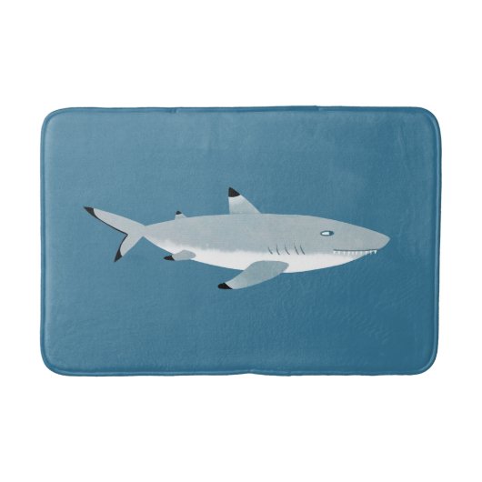 Zwarte Tipped Reef Shark Fun Badmat (Voorkant)