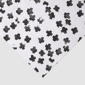 Zwarte Tissue Papier met Cross-structuur (Detail)