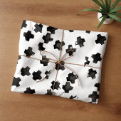 Zwarte Tissue Papier met Cross-structuur