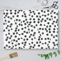 Zwarte Tissue Papier met Cross-structuur