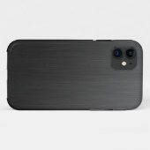 Zwarte titaan Case-Mate iPhone case (Achterkant (horizontaal))