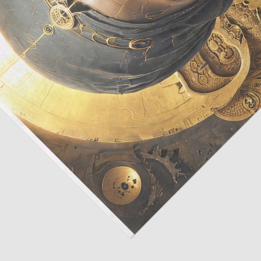 Zwarte Toeareg vrouw prinses Tissuepapier (Detail)