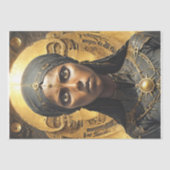 Zwarte Toeareg vrouw prinses Tissuepapier (Voorkant)