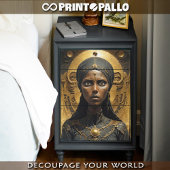 Zwarte Toeareg vrouw prinses Tissuepapier