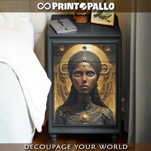 Zwarte Toeareg vrouw prinses Tissuepapier