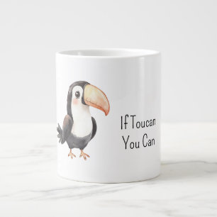Zwarte Toekan Vogel Grote Koffiekop