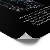 Zwarte Toermalijn kristallen steen Betekenis Poster (Hoek)