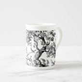 Zwarte Toile Print Speciale Mok (Voorkant rechts)