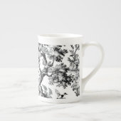Zwarte Toile Print Speciale Mok (Rechts)