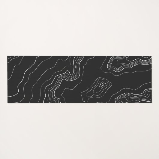 Zwarte toografie yogamat (Achterkant (horizontaal))