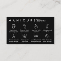 Zwarte Top manicure nazorg tips
