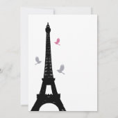 Zwarte Tortelduifjes Sla de datum op Save The Date (Achterkant)