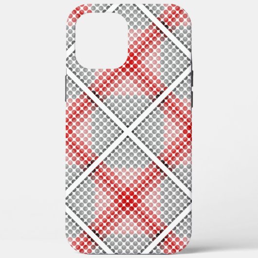 Zwarte tot rode bollen of gaten, die vreemde vierk Case-Mate iPhone case (Achterkant)