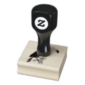  zwarte toucan vogel  illustratie rubberstempel (Stempel)