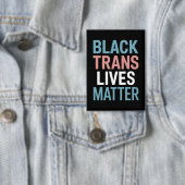 Zwarte Trans LGBTQ-ondersteuning Leven Maakt Uit T Button (Insitu)