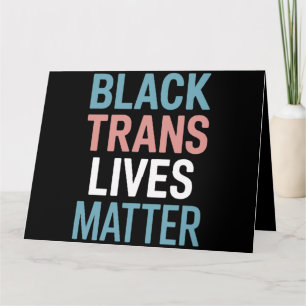 Zwarte Trans LGBTQ Ondersteuning Levens Zaken Tran Kaart