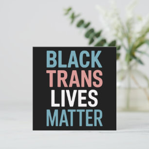 Zwarte Trans LGBTQ Ondersteuning Levens Zaken Tran Kaart