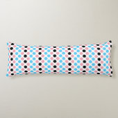 Zwarte transgender Pride Flag Kleuren Polkadots Lichaamskussen (Voorkant)