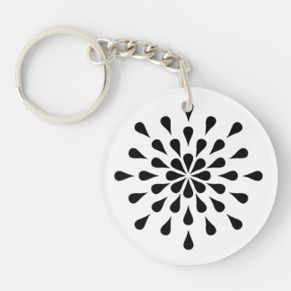 Zwarte trappen sleutelhanger