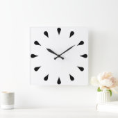 Zwarte trappen vierkante klok (Huis)