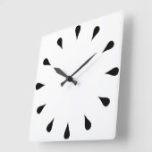 Zwarte trappen vierkante klok (Hoek)