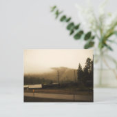 Zwarte trein is een komijn. briefkaart (Staand voorkant)