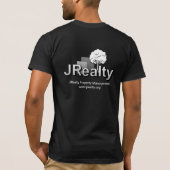 Zwarte Tri-Blend T-shirt (Achterkant)