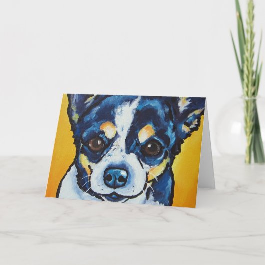 Zwarte Tri van Chihuahua LC (Lorenzo) Kaart (Voorkant)