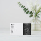 zwarte tribale visitekaartjes (Staand voorkant)